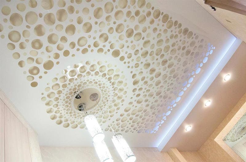 натяжные потолки 3 уровня фото